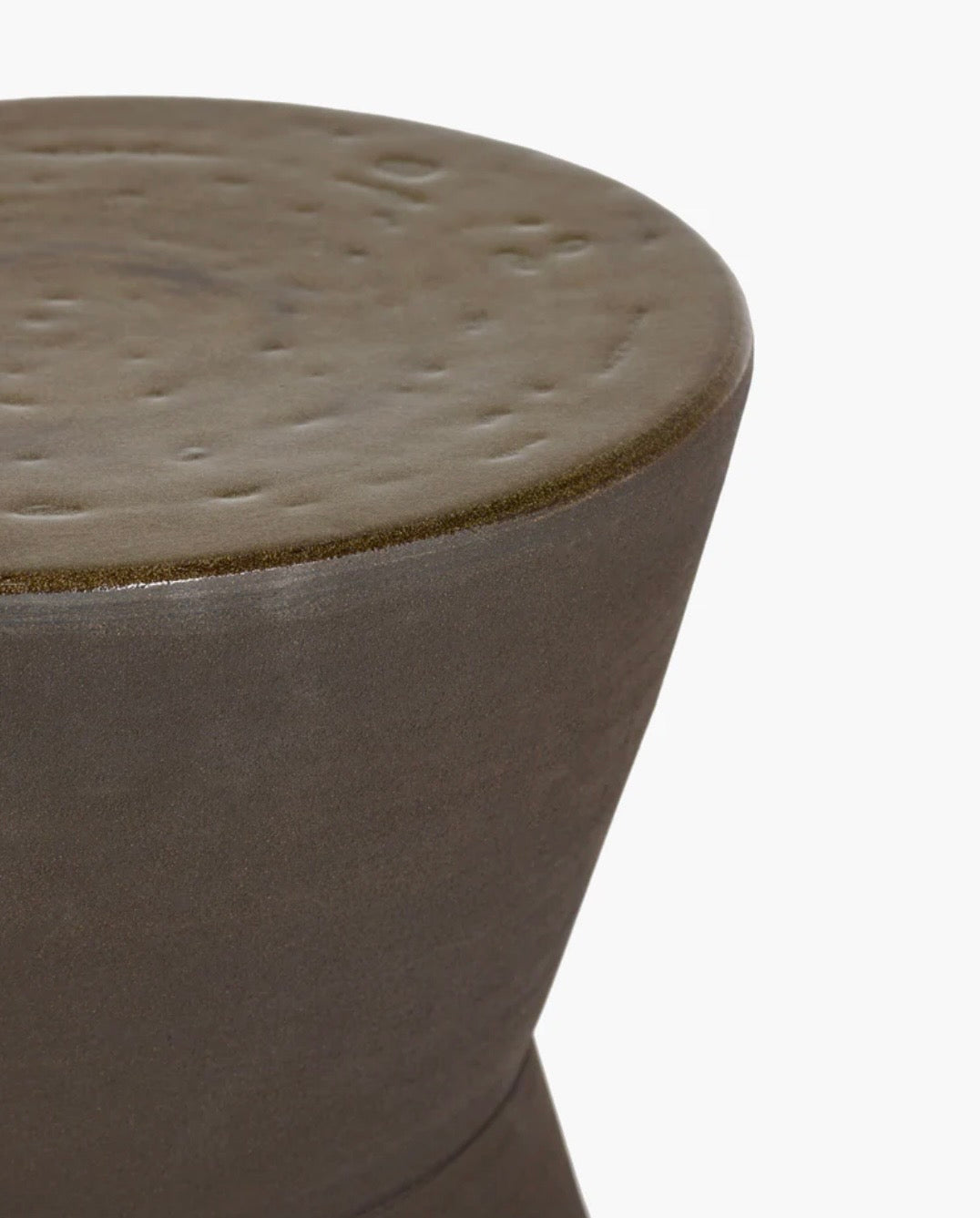 Bijzettafel bruin met groen