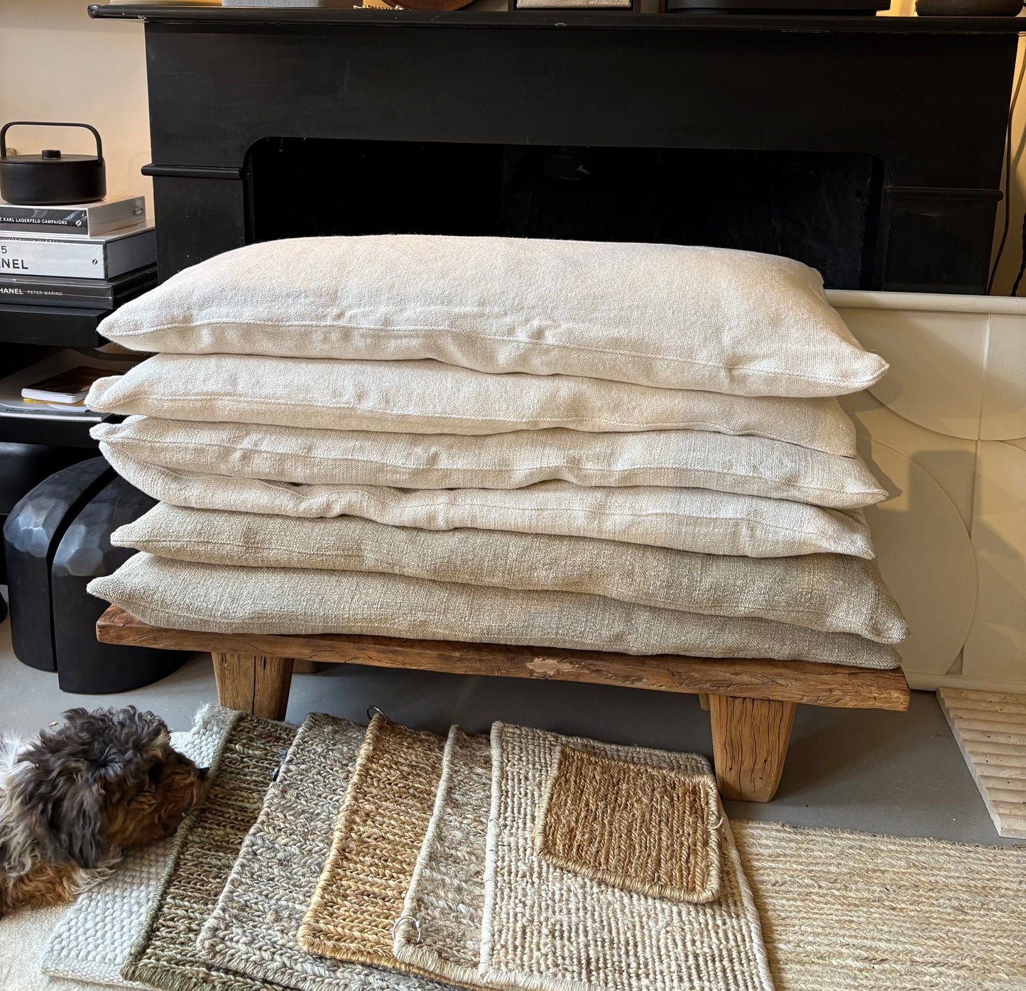 Deco Cushion off white