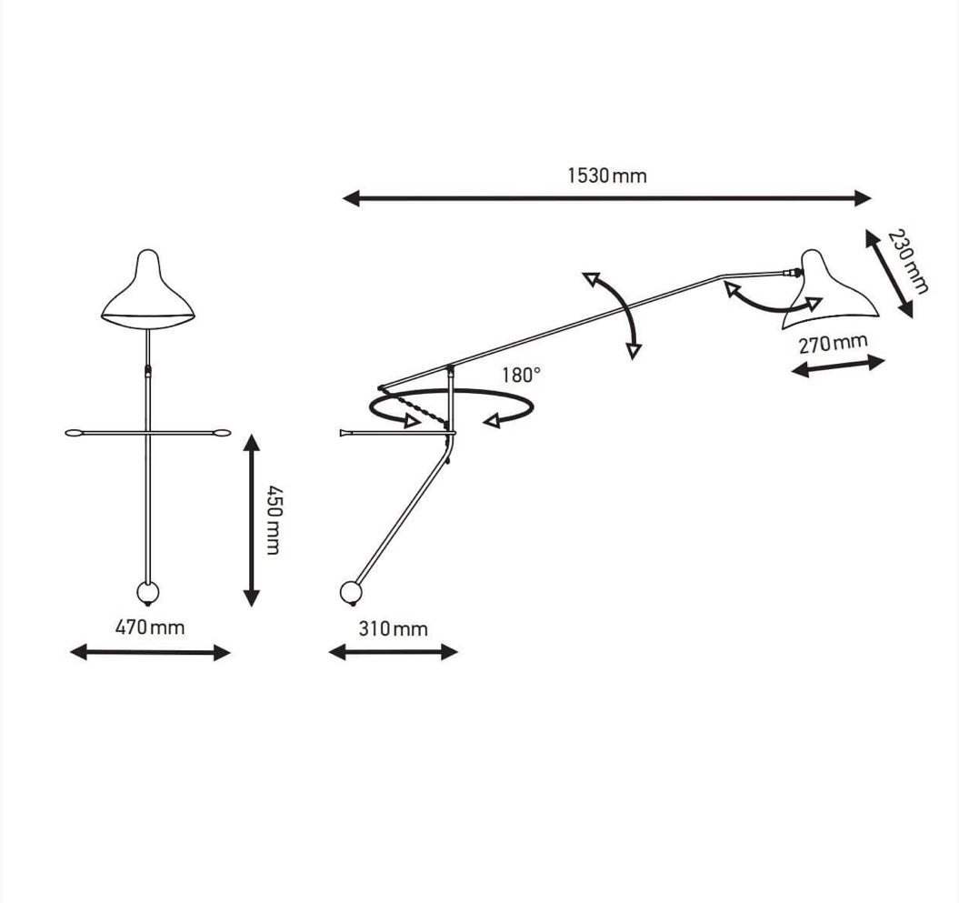 Mantis BS2 wandlamp