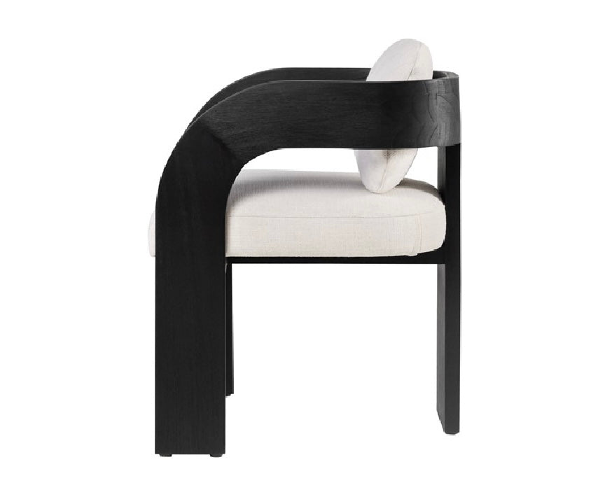 Dining chair black wood