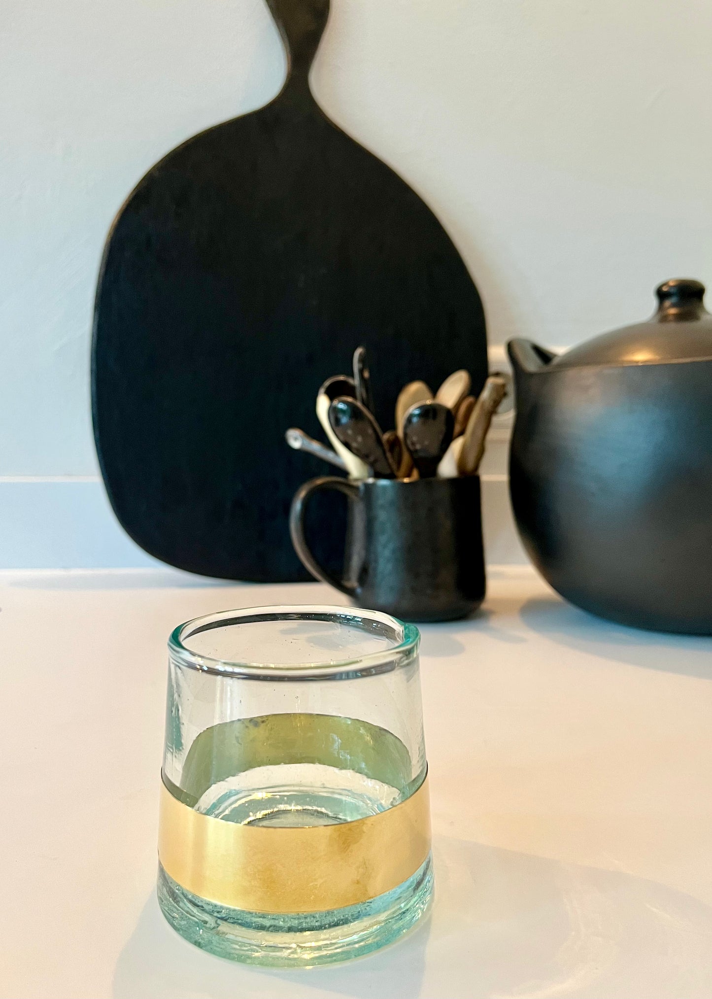 Glas met een goud randje s