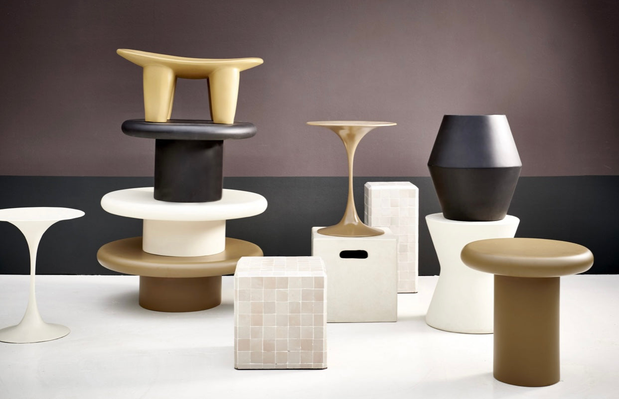 Polyester coffee table medium black