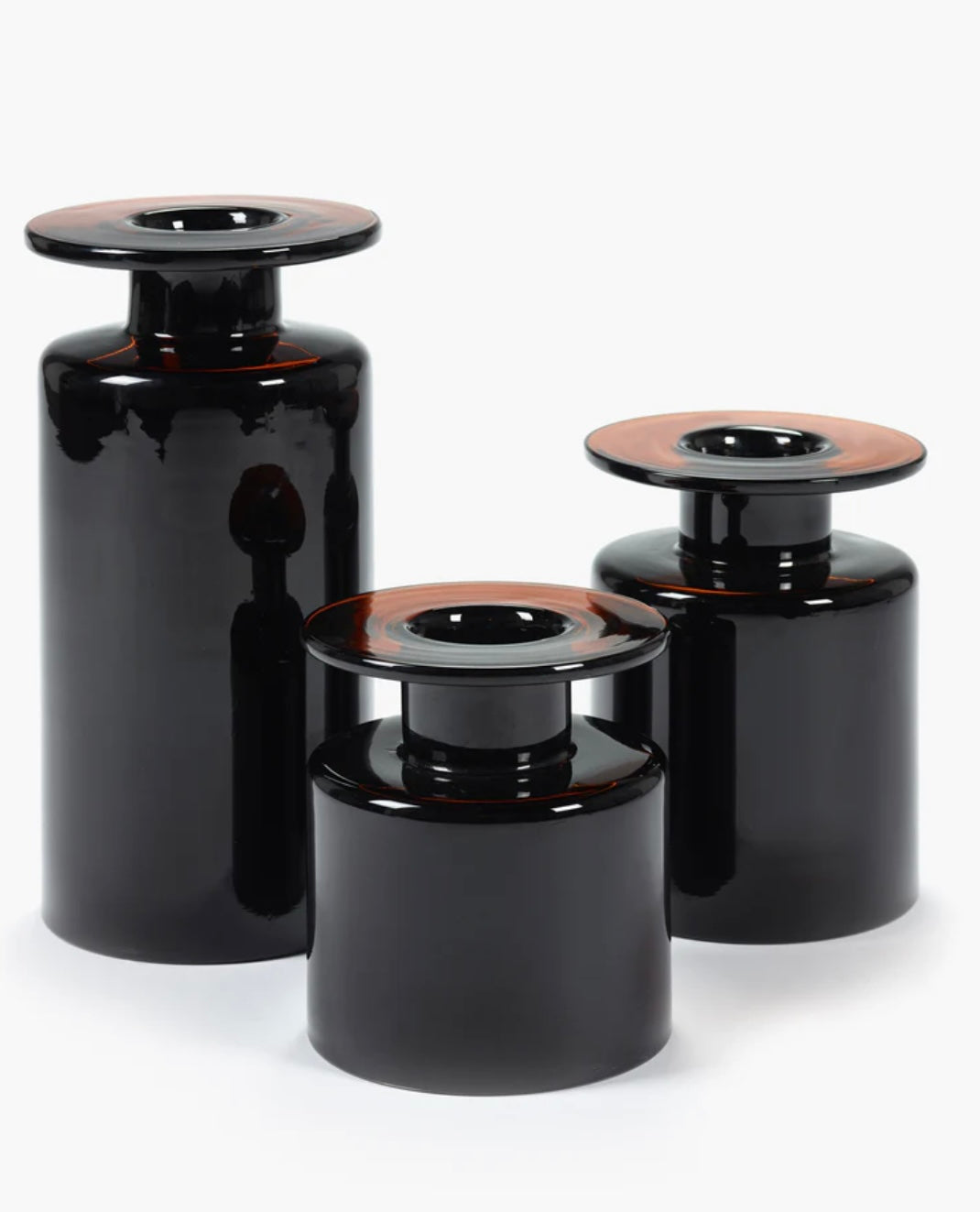 Vaas m zwart/donkerbruin