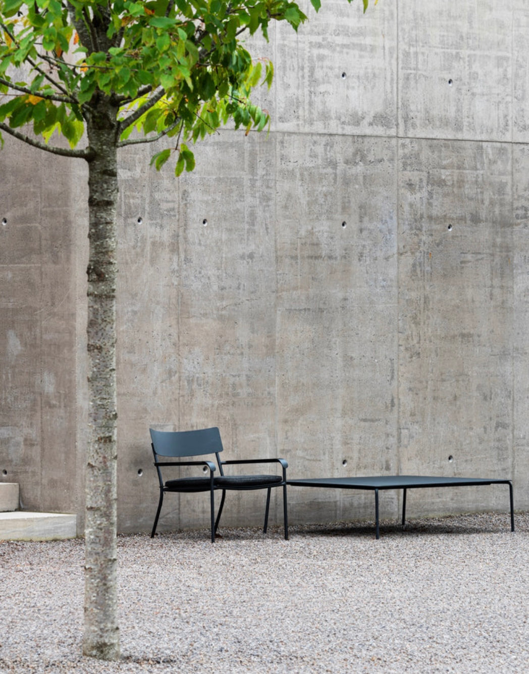 Lounge stoel aluminium August