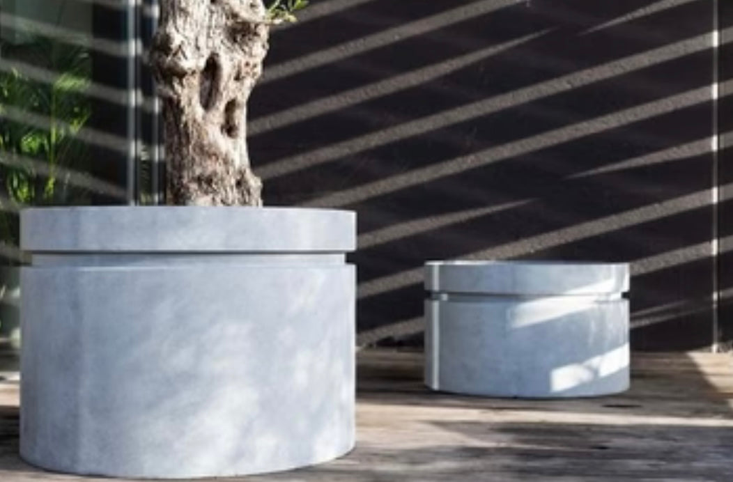 Betonnen plantenpot m en l