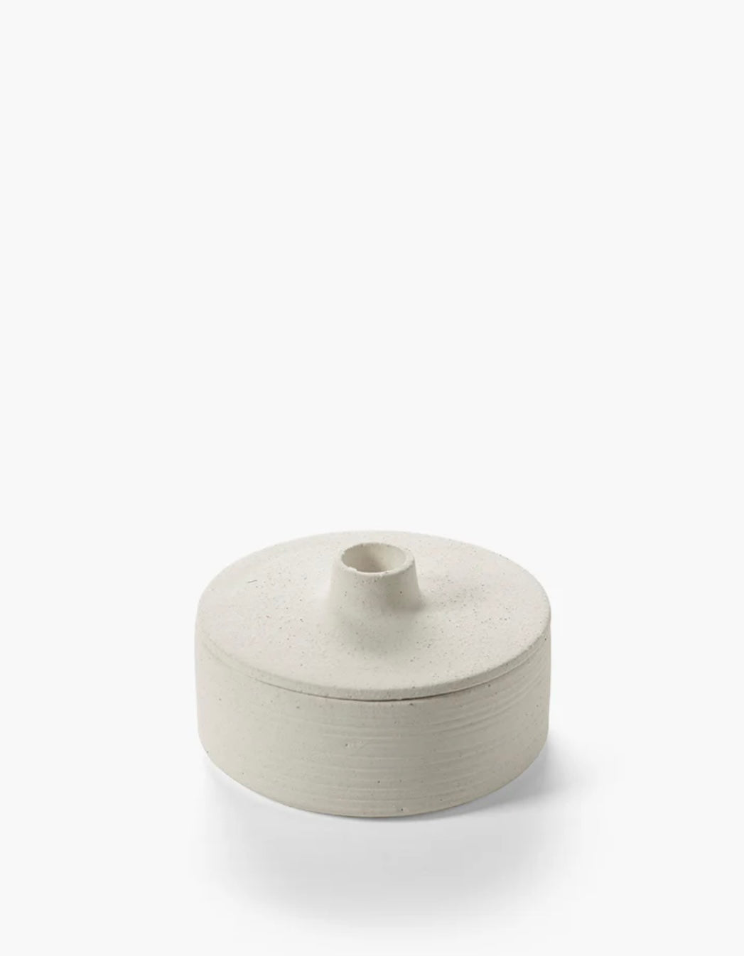 Candle holder & box beige Mira