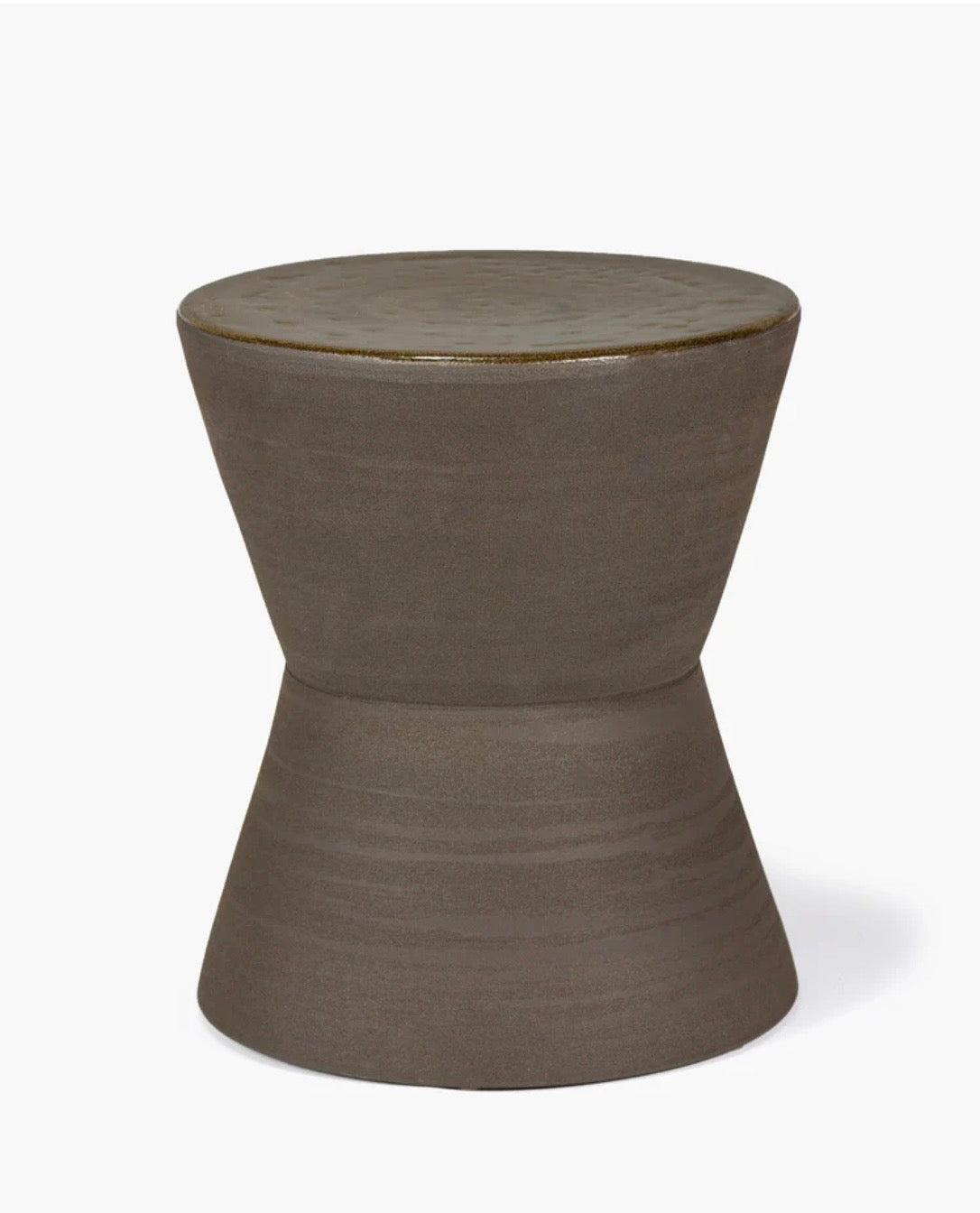 Bijzettafel bruin met groen