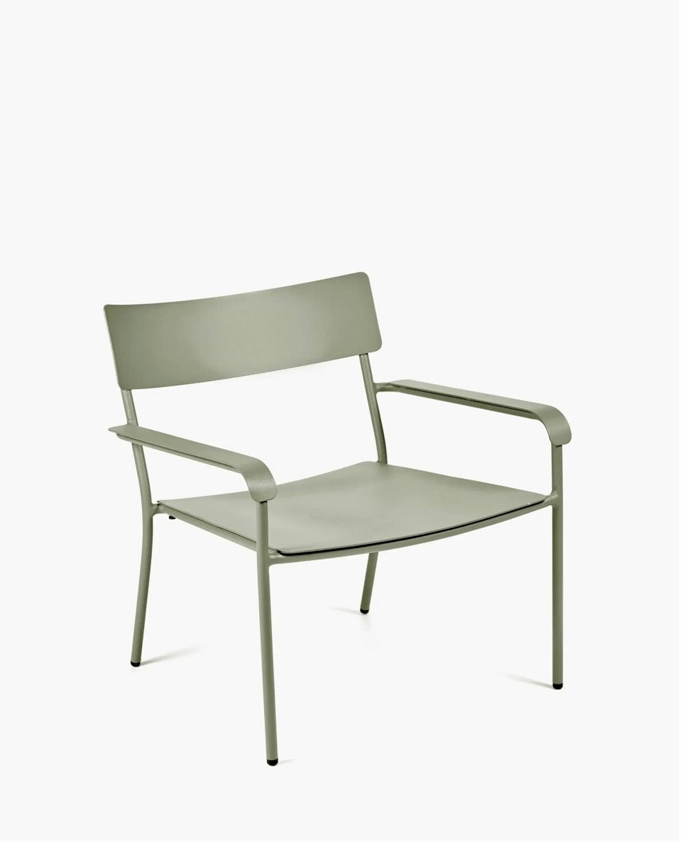 Lounge stoel aluminium August