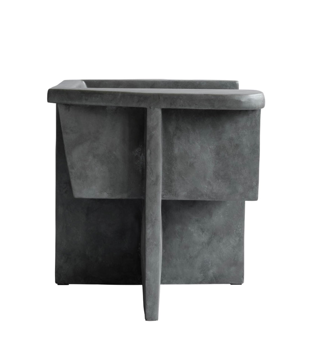 Brutus lounge chair dark grey