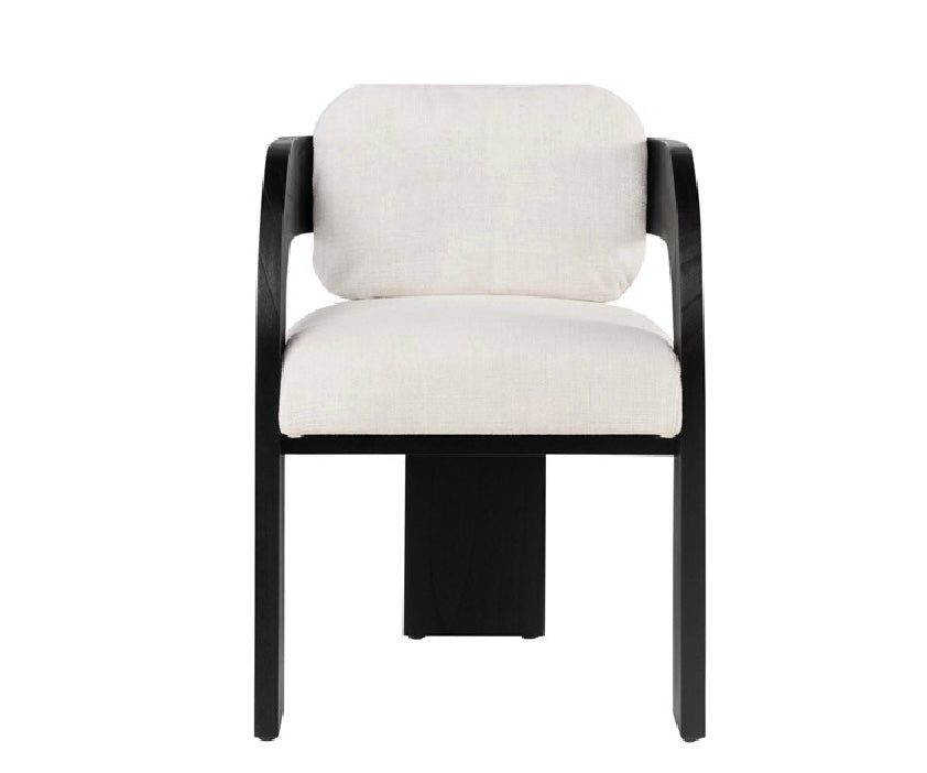 Dining chair black wood