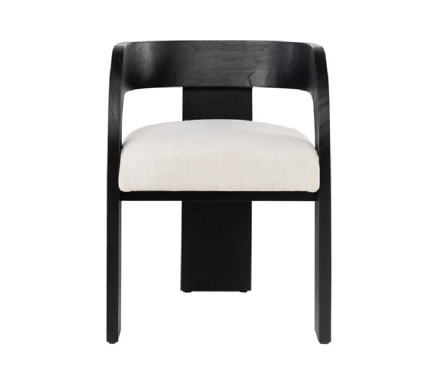 Dining chair black wood
