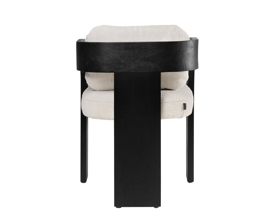 Dining chair black wood