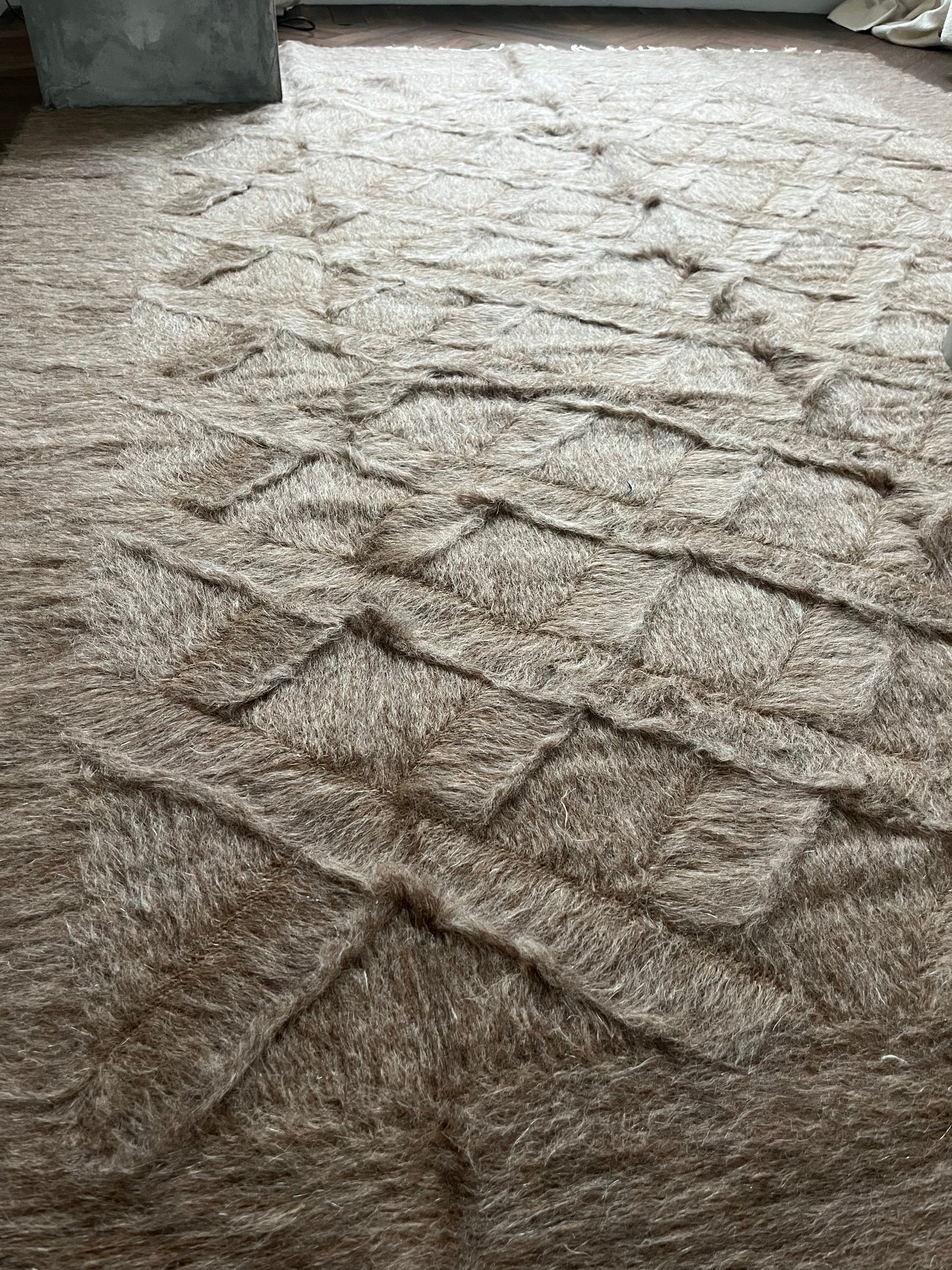 Mohair kleed beige